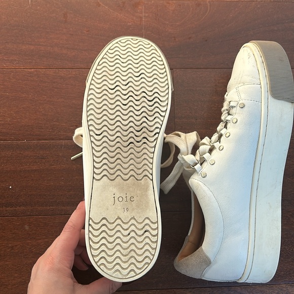 Joie white platform leather sneakers  | white - Picture 12 of 12